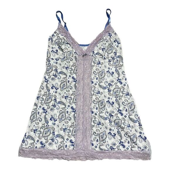 Delta Burke Floral Lace Lace Nightgown Spaghetti Strap Womens Lingerie Sleepwear - Picture 1 of 6